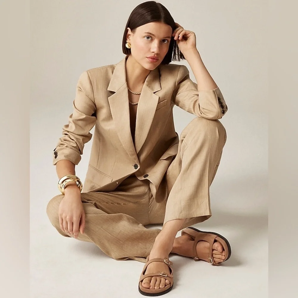J Crew New Colbie buckle sandals in suede CH294